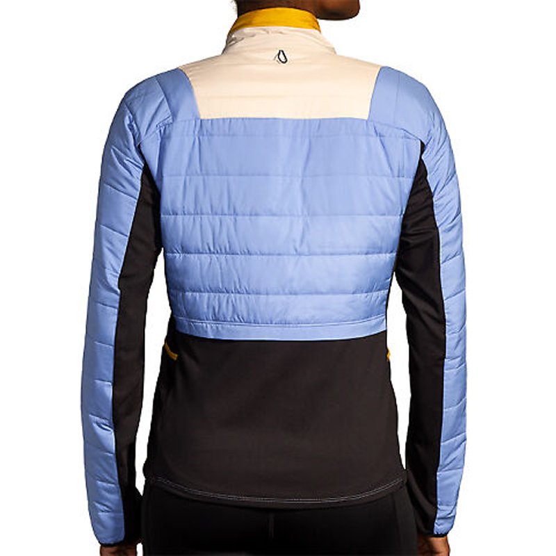 کاپشن ورزشی زنانه بروکس Brooks shield Hybrid Jacket 2 آبی