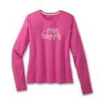 بلوز ورزشی زنانه بروکس Brooks Distance Long Sleeve 2 صورتی