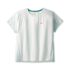 تیشرت ورزشی زنانه بروکس Brooks Sprint Free short sleeve 2 سفید نعنایی