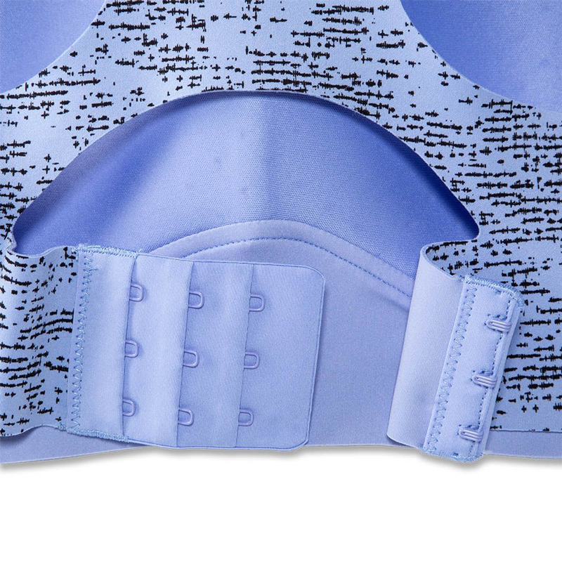 نیم تنه ورزشی بروکس Brooks Dare Racerback run bra 2 آبی طرح دار