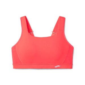 نیمتنه ورزشی بروکس Brooks Convertible 2 bra صورتی شبرنگی