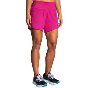 شورت ورزشی زنانه بروکس Brooks Chaser 5 Short سرخابی