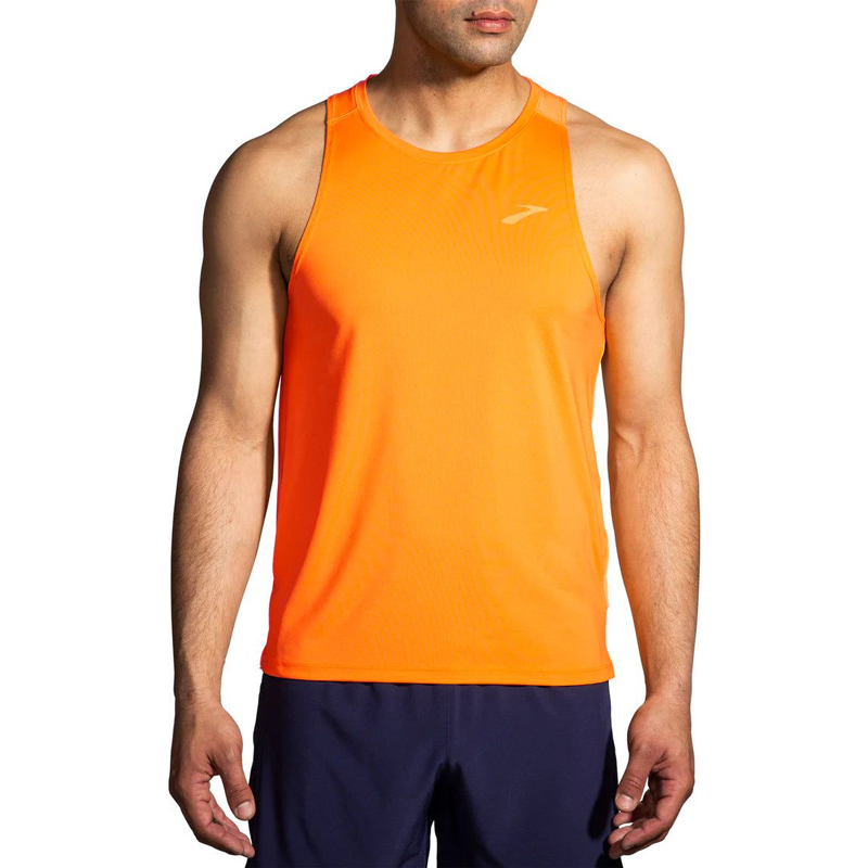 تاپ ورزشی مردانه بروکس Brooks Atmosphere Singlet 2 پرتقالی