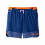 شورت ورزشی مردانه کشاله دار بروکس Brooks High Point 7 2-in-1 آبی نفتی