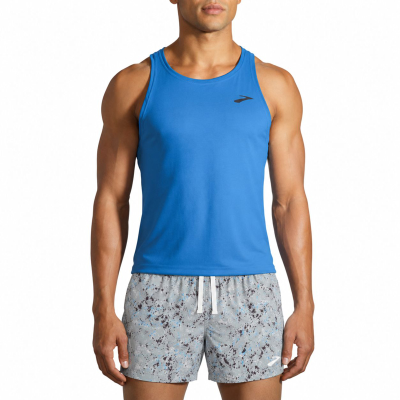 شورت ورزشی مردانه بروکس Brooks Moment 7 short 01 طرح دار