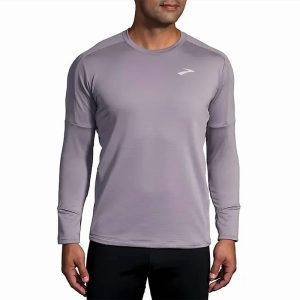 بلوز ورزشی ترمال مردانه بروکس Brooks Thermal Long Sleeve سربی