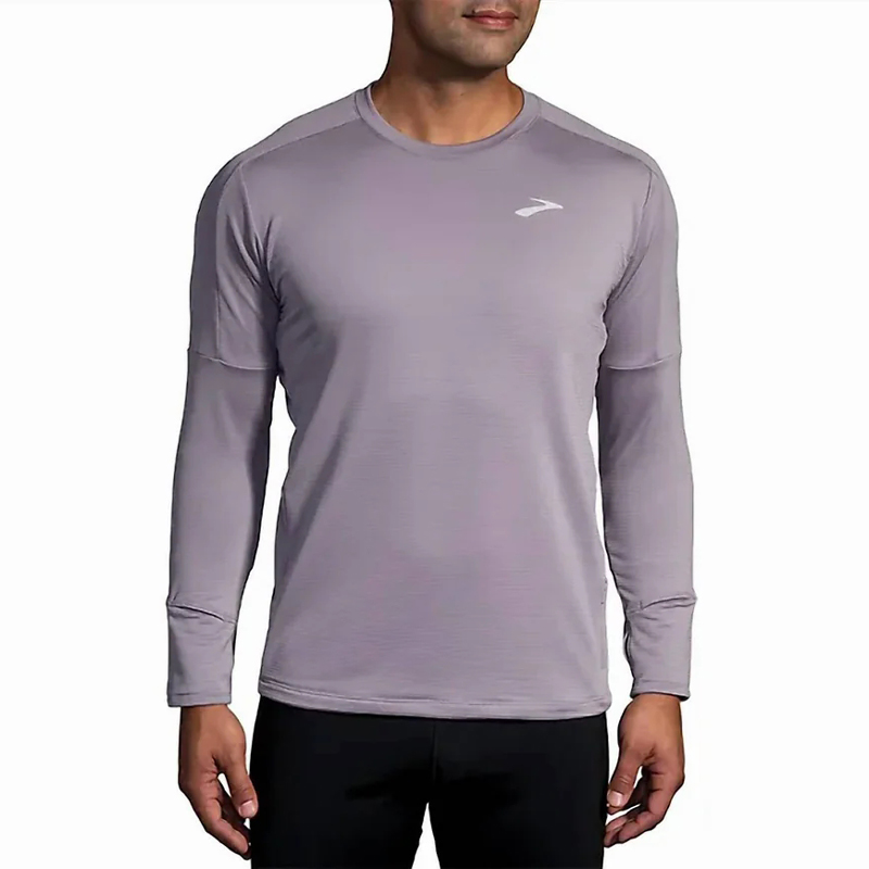 بلوز ورزشی ترمال مردانه بروکس Brooks Thermal Long Sleeve سربی