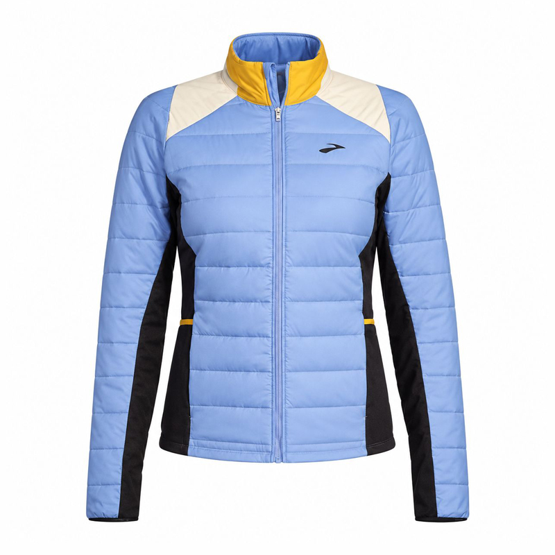 کاپشن ورزشی زنانه بروکس Brooks shield Hybrid Jacket 2 آبی